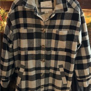 American Eagle Outfitters Women's Checkered Utility Jacket